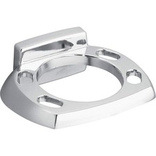 Contemporary Chrome Toothbrush and Tumbler Holder for Bathroom Organization