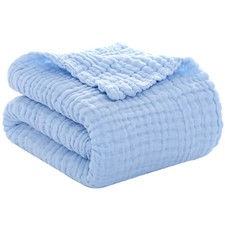 105*105cm 6 Layer Baby Cotton Muslin Swaddle Baby Newborn Wrap Pram Blanket