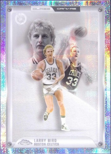 2025-26 Topps Finest Larry Bird Blue Refractor /150 Muse Topps