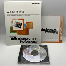 Microsoft Windows 2000 Professional Installation CD-Disc-Product Key-Guide Books