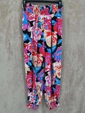 Anthropologie Pants Womens XS Aniya Floral Smocked Balloon Joggers Boho Lounge
