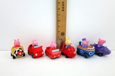 Lot of 6 Peppa Pig Free Wheelin Friends Buggy Mini Racers Car Vehicles Boat