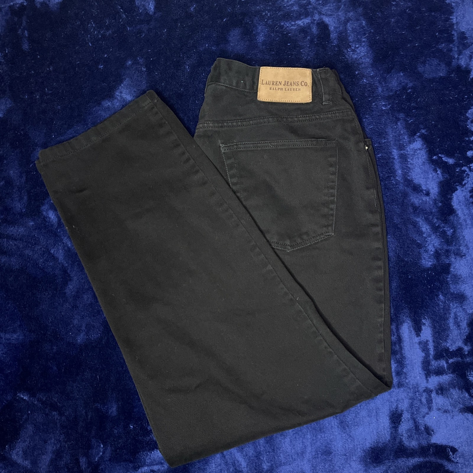 Lauren Ralph Lauren Jeans Co Black Denim Straight Leg Pants Women’s Size 14 thumbnail 5