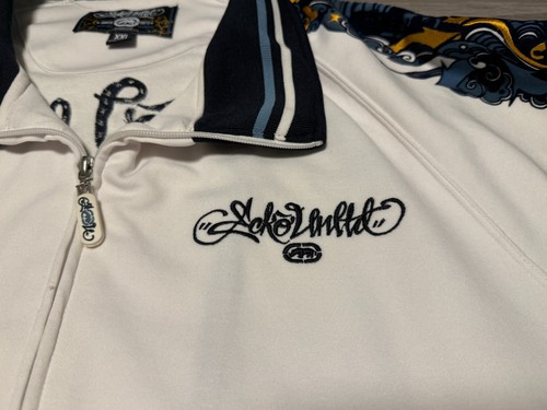Chaqueta De Colección Y2K Ecko Unltd Grafitti Patinador Suelta Cremallera Completa Adulto Talla 2XL AOP - Imagen 5 de 10