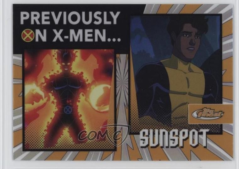 2025 Topps Finest X-Men '97 Previously On X-Men Sunspot #PO-9 6o3