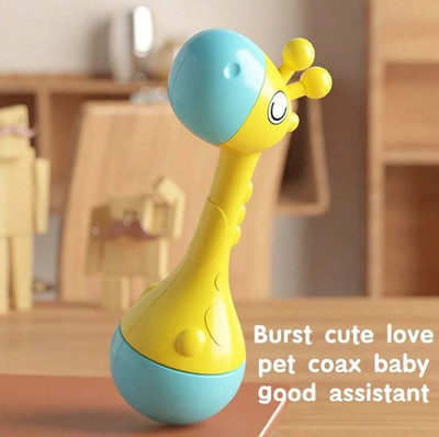 1pc Baby Hand Rattle Educational Soft Sound Toy for Infants Soft Sound - NEW
