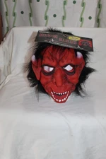 NEW Vintage Paper Magic Group 2001 Scary Red Devil Mask PMG Menacing Maniacs