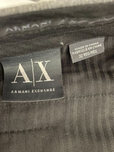 ARMANI EXCHANGE 2-TEILIGER ANZUG MIT STRETCH IN GRAU KARO 38R TRS W32 L33 BRANDNEU MIT ETIKETT - Bild 13 von 13
