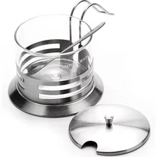 Mayer & Boch Sugar Bowl With Lid And Spoon 9 oz / 250 ml