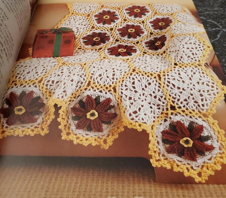 BK15 LAZER ARTES 2010, FOLHETO PADRÃO CROCHÊ TOQUES FLORAIS - Imagem 2 de 4