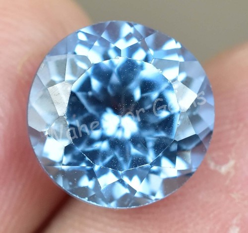 Natural Blue Jeremejevite 6.65 Ct Round Namibia FLAWLESS Loose Gemstone - Picture 5 of 6