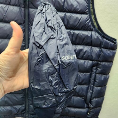 Solaris Packable Down Puffer Vest Natural Duck Down Insulated Big Man 3XB Navy - Picture 9 of 12