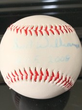 Dick Williams Oakland Atheltics Hand Signed Logo Baseball HOF