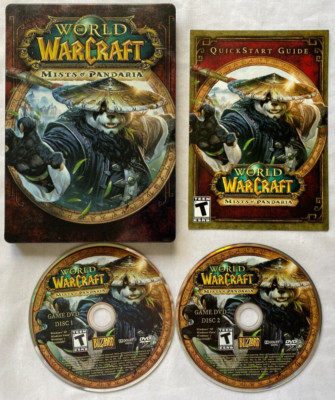 World of Warcraft: Mists of Pandaria SteelBook (PC CD, 2012) CIB Complete