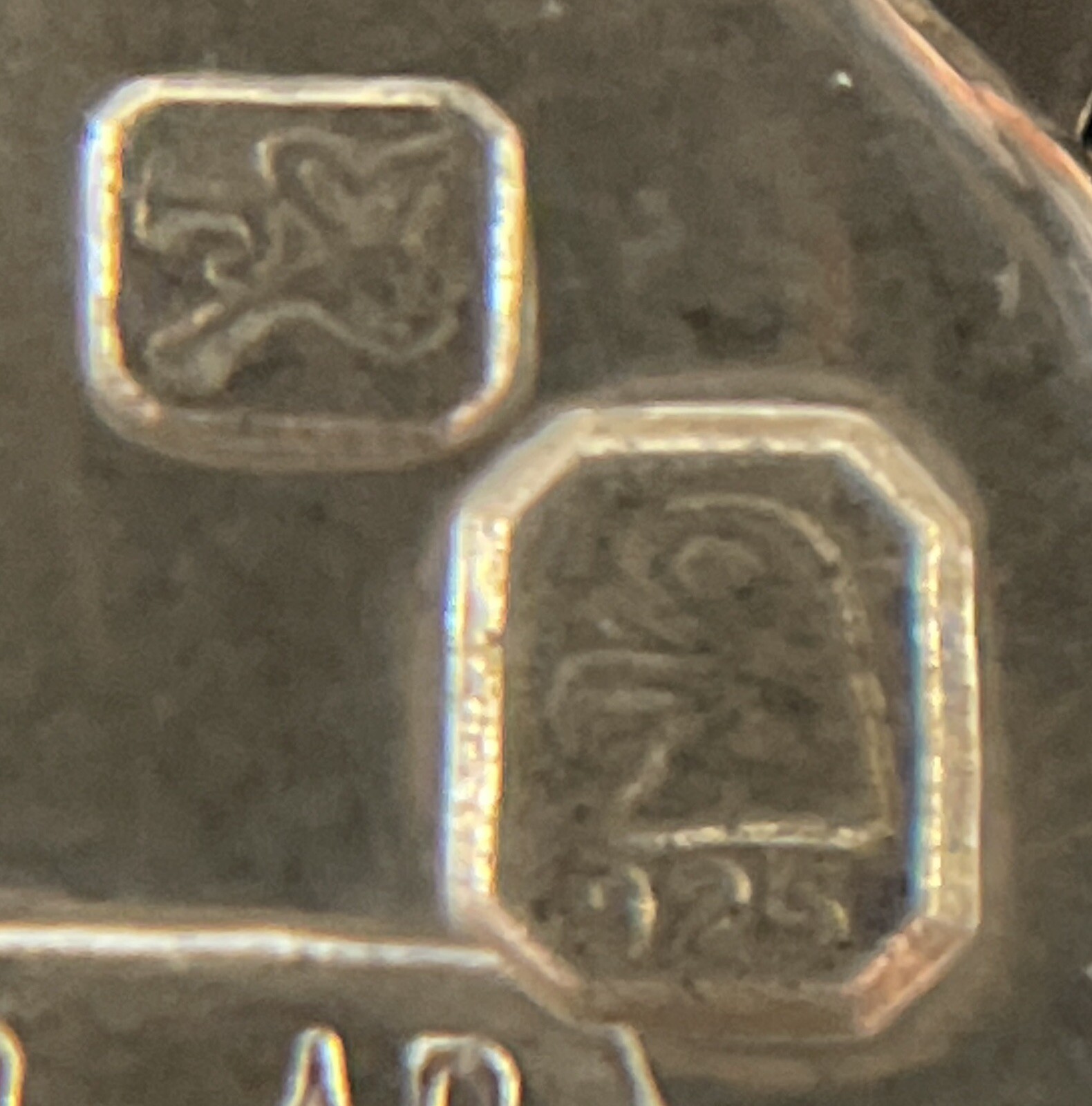 925 Sterling Silver Engine Turned Herringbone Cha… - image 7