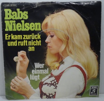 BABS NIELSEN - Er kam zurück und ruft nicht an - 7'' Single Vinyl