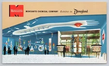 Postcard Disneyland Monsanto Chemical Company Exhibit Hall of Chemistry 1