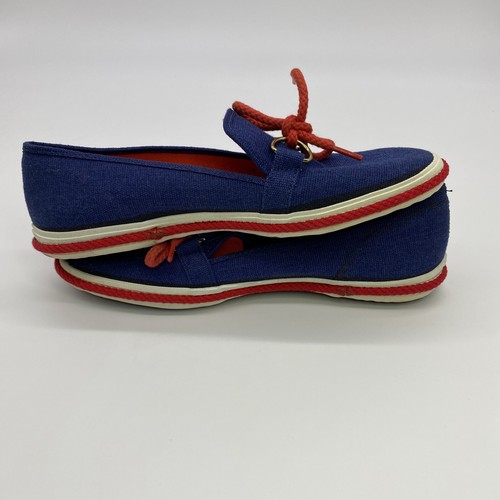 NEW NOS KEDS GRASSHOPPERS CASUAL VTG PATRIOTIC NAVY ANCHOR TIE WOMENS SHOES 7 S - Picture 7 of 12
