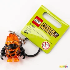 LEGO Power Miners Firax Orange ROCK Monster Minifigure Minifig Key Chain RARE!