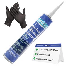 Marine Adhesive Sealant 5200 Fast Cure White - UV Resistant, Underwater Sea...