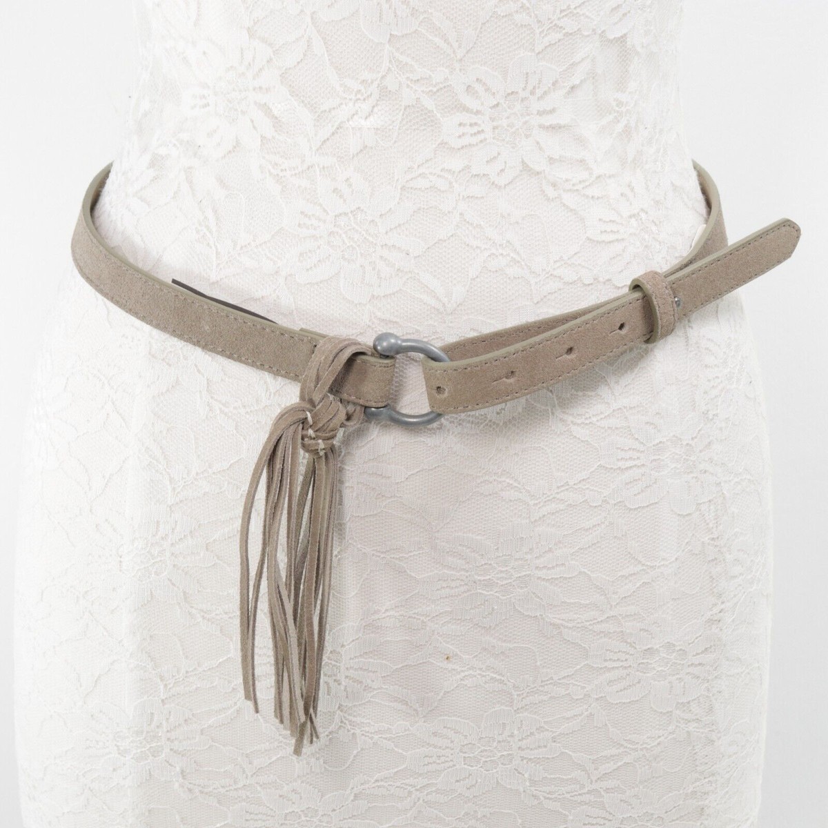 Vtg India Spirit Belt Small Gray Suede Western Southwestern Vtg India Spirit Belt Small Gray Suede Western Southwestern