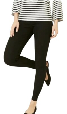 Old Navy~Woman 2Petite~Black Mid-Rise Super Skinny Slimming Pull