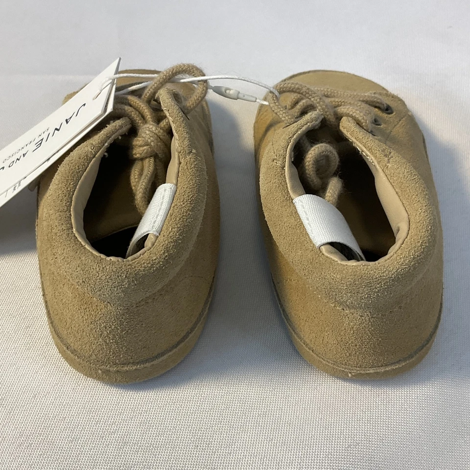 Janie And Jack Botas Infantil Talla 18-24 Meses Cuero Marrón Foto 3 de 4