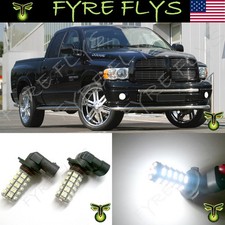 2x 6000k Xenon White 68-smd Led 9145 Fog Light Bulbs For 2012-2014 Ram F95