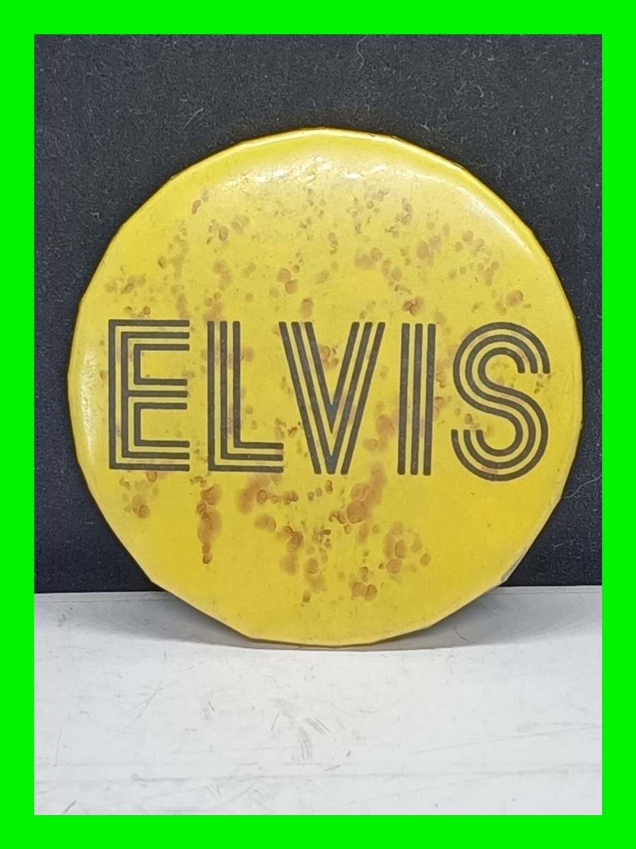 Original Vintage Elvis Pocket Mirror ~ Badge A Mint LaSalle