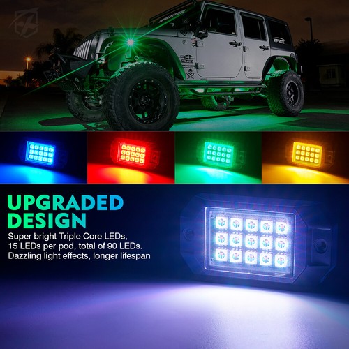 Kit de lámpara de neón resplandeciente luces de roca LED RGB 6/8/10 cápsulas control remoto + APP control de música - Imagen 9 de 30