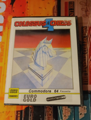 Colossus Chess 4 (Euro Gold 1986) Commodore 64 (Tape, Big Box) works 8-bit