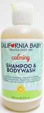 California Baby Calming Shampoo and Body Wash - Hair, Face, and Body 8.5 oz