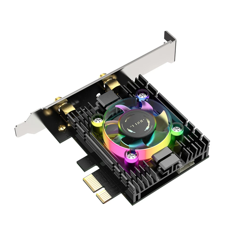 AX200 Desktop PCIe Wireless Network Adapter External WiFi 6 Bluetootn Antenna - Image 3 of 4