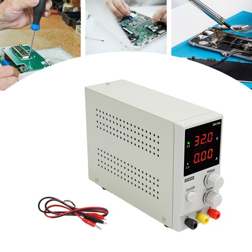 Lab Test Variable DC Bench Power Supply 0-30V 0-10A with LED Display ...
