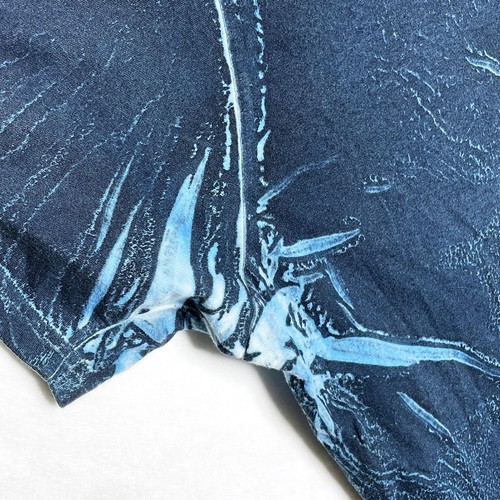 T-shirt maglietta Yohji Yamamoto taglia 3 blu astratta uomo manica corta made in Japan - Foto 9 di 11