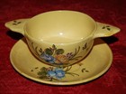 ANTIQUE Montpellier France BOWL PLATE Katharine Graham Estate Washington Post — photo 1