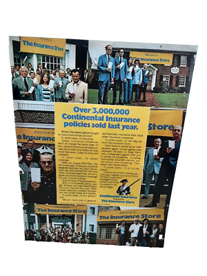 1975 Continental Insurance Over 3 Million Policies Sold Vintage Print Ad