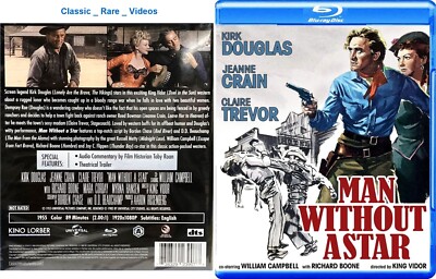 Man Without a Star ~ Blu-ray ~ Kirk Douglas, Jeanne Crain (1955)