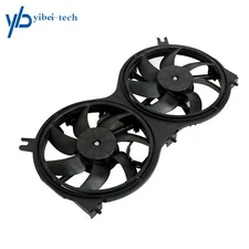Dual Radiator and Condenser Fan Assembly For Nissan Pathfinder Infinity QX60