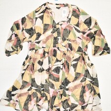 NEW Torrid Women Fit & Flare Dress Geometric Polyester Multicolor Size 3 Lined