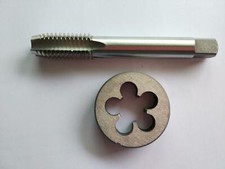1pcs HSS 5/8-11 Plug Left Tap and 1pcs 5/8-11 Left Die Threading Tool