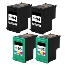 4 PACK Compatible For HP 94 95 Ink For Officejet 6200 6210 6213 6215 7210 7310