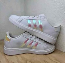 NEW Kids' Adidas Grand Court 2.0 EL K Style GY2327, WHITE, Size 11K