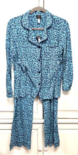 COSABELLA 100% COTTON BLUE PRINT PAJAMA SET FROM NEIMAN MARCUS IN MED