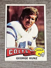 George Kunz 1975 Topps Colts #117  *A356*