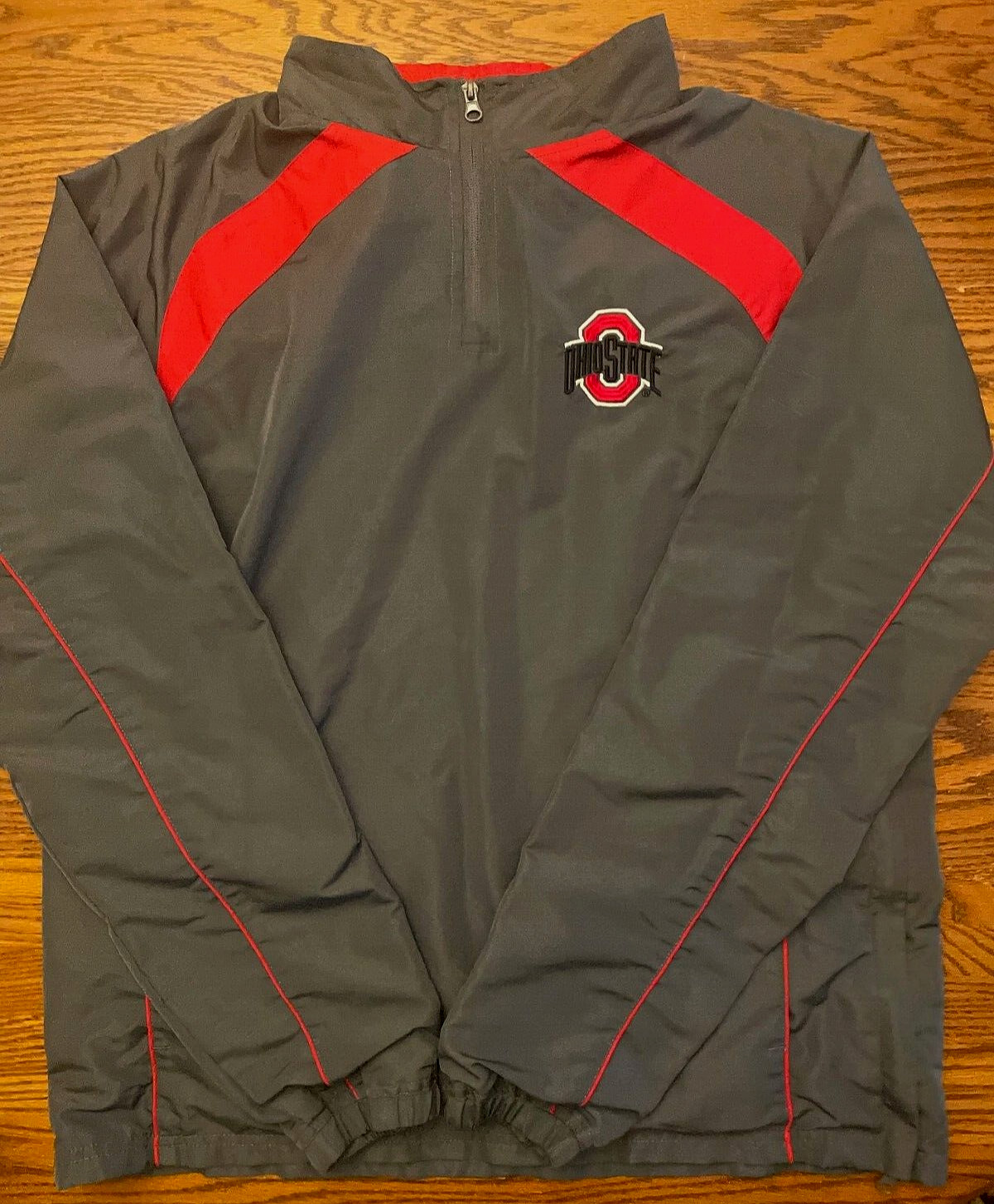 Ohio State Buckeyes Varsity Pullover Jacket 1/4 Z… - image 1