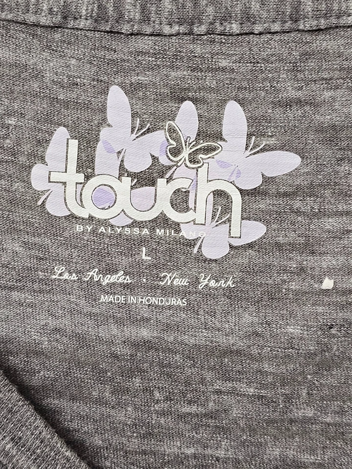 Женская футболка Kevin Harvick No4 с V-образным вырезом гоночная серая красная состаренная графика NASCAR - Изображение 3 из 4