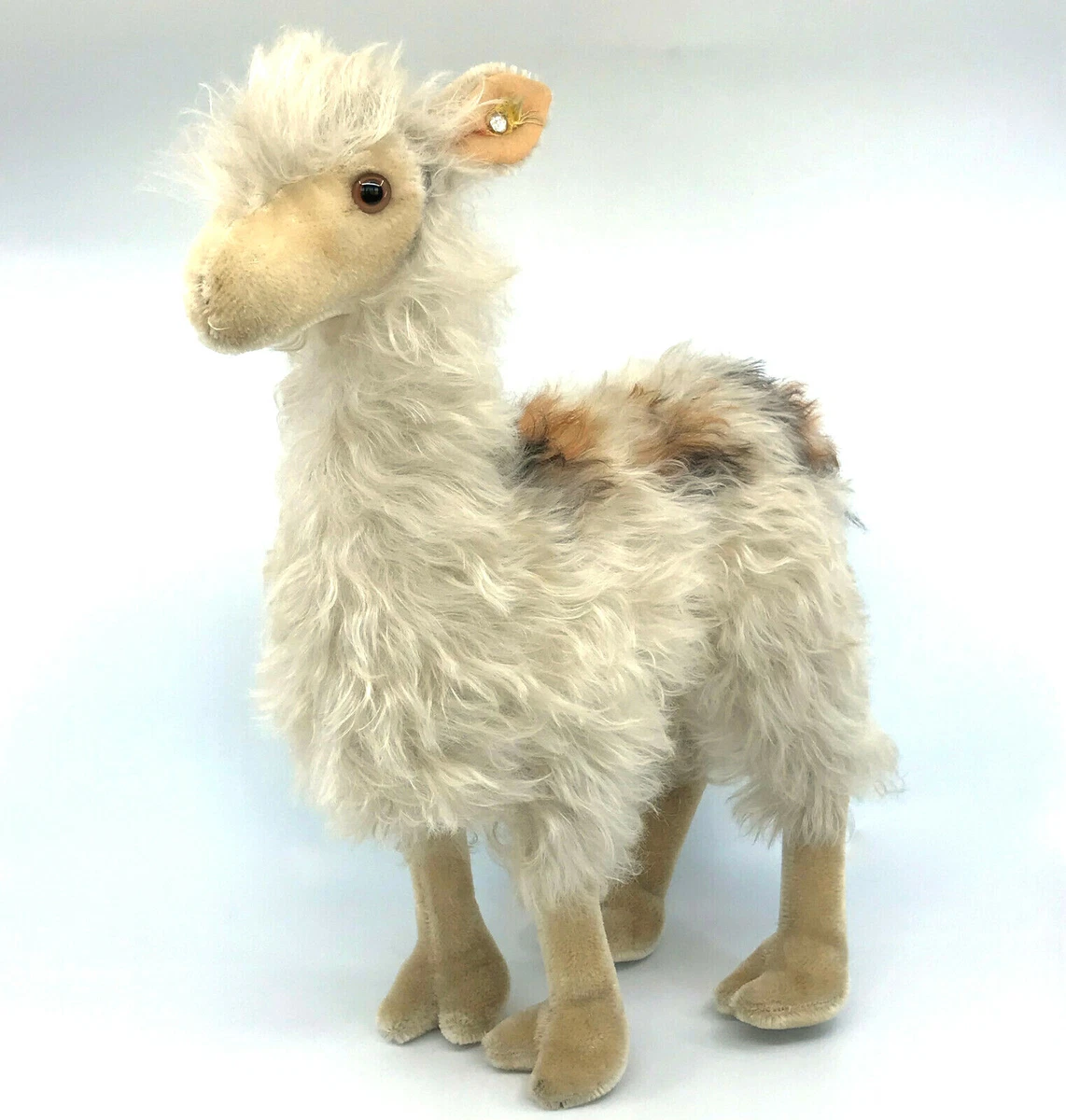 Steiff Llama Mohair Plush largest 43cm 17in ID Button 1957 66