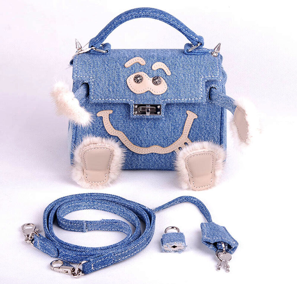 NEW READYMADE x Chromehearts x Hermes Hand-Made Kelly Doll Handbag In Jean  Blue | eBay