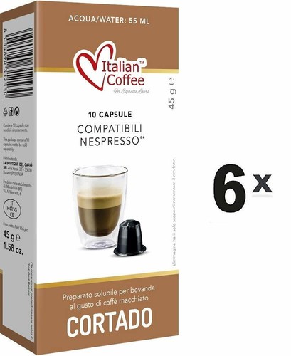 Capsulas Compatibles Nespresso - Café con Leche Cortado - 60 Cápsulas | eBay
